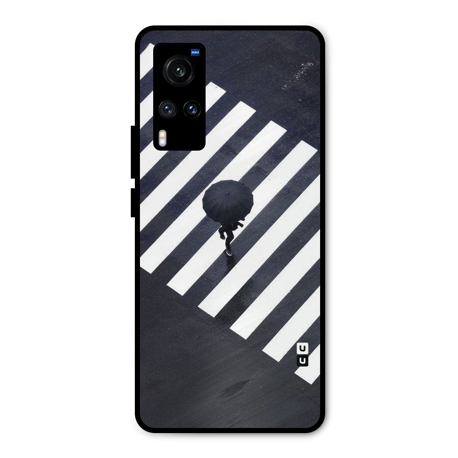 Zebra Walking Metal Back Case for Vivo X60