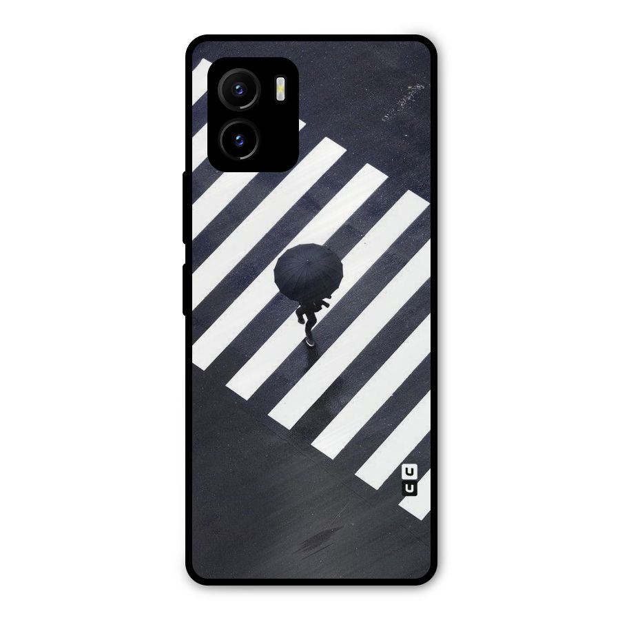 Zebra Walking Metal Back Case for Vivo Y15s
