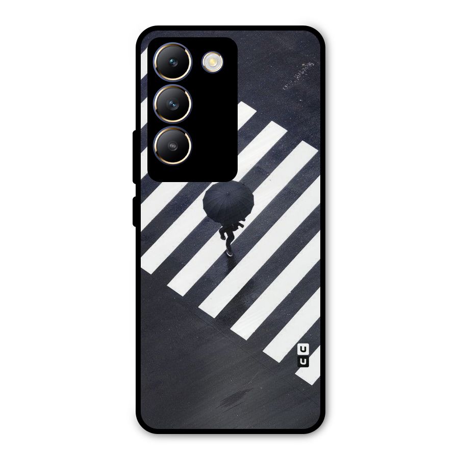 Zebra Walking Metal Back Case for Vivo Y200e
