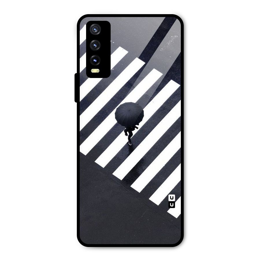 Zebra Walking Metal Back Case for Vivo Y20g