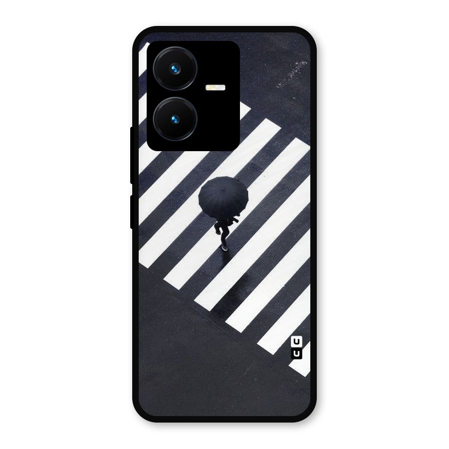 Zebra Walking Metal Back Case for Vivo Y22