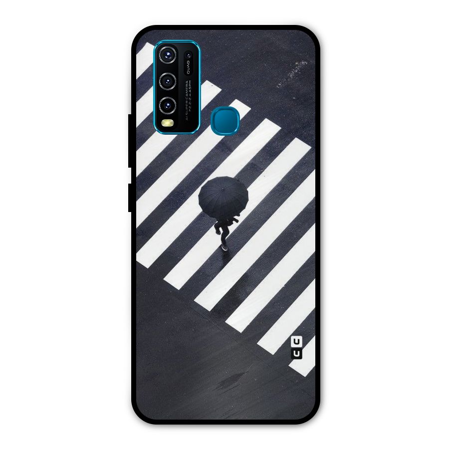 Zebra Walking Metal Back Case for Vivo Y50