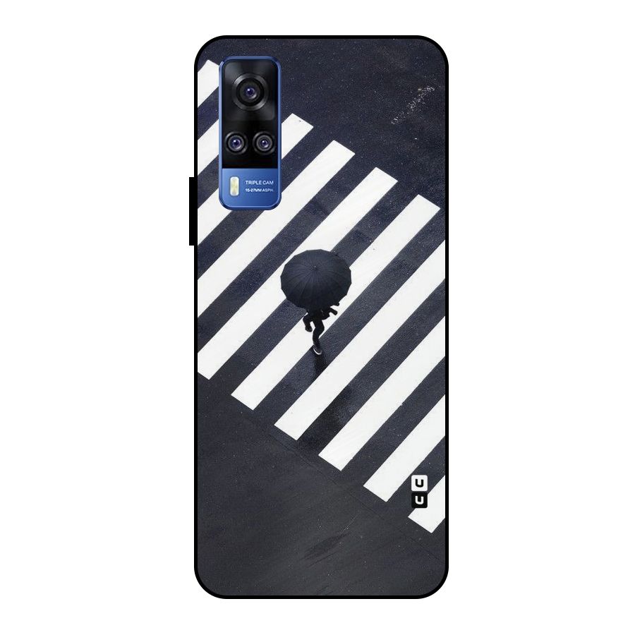 Zebra Walking Metal Back Case for Vivo Y51