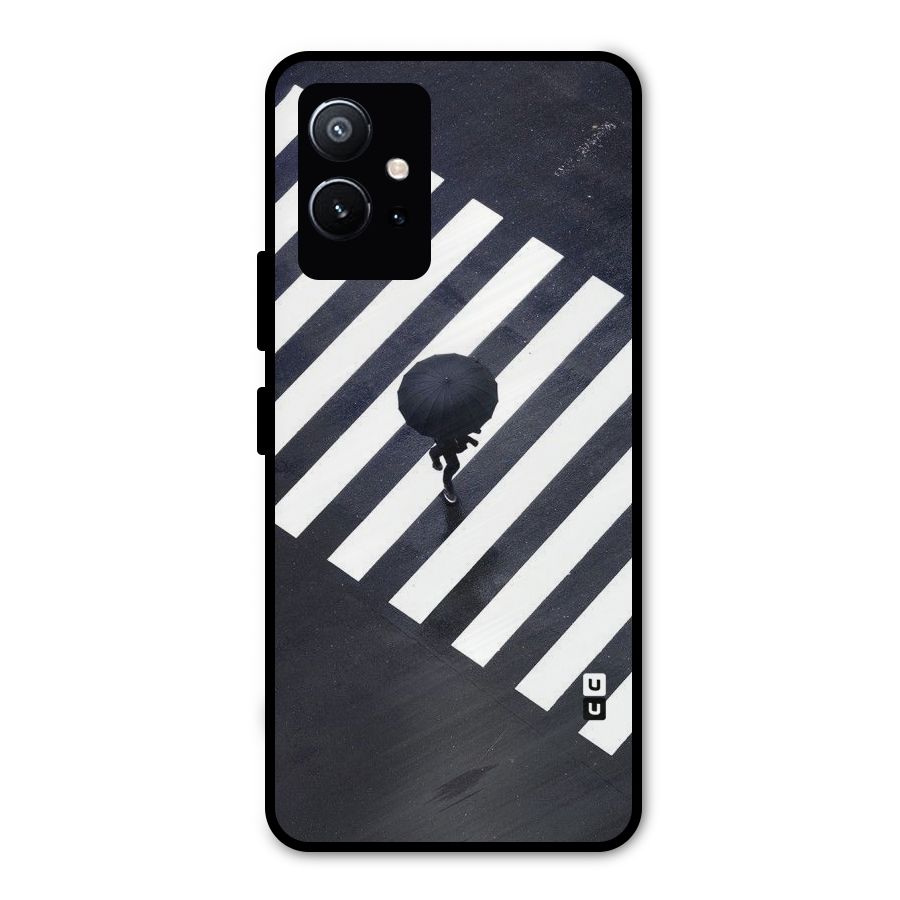 Zebra Walking Metal Back Case for Vivo Y75 5G