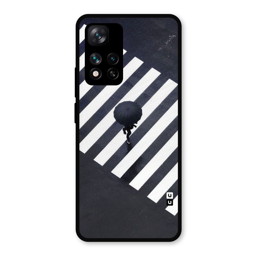Zebra Walking Metal Back Case for Xiaomi 11i Hypercharge 5G