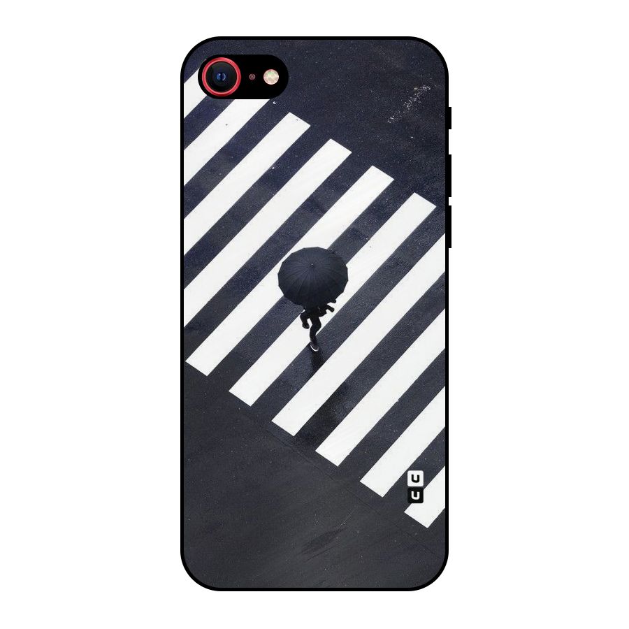 Zebra Walking Metal Back Case for iPhone 7