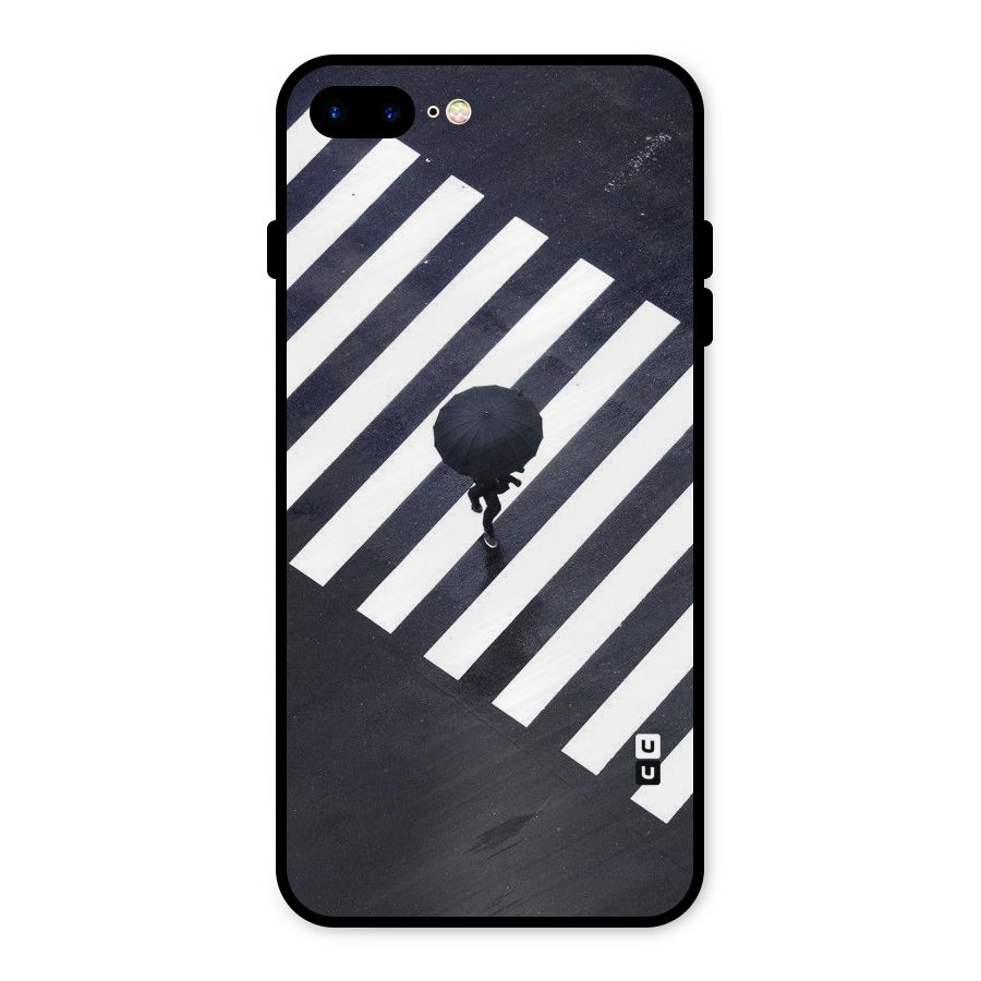 Zebra Walking Metal Back Case for iPhone 8 Plus