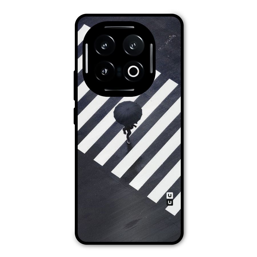 Zebra Walking Metal Back Case for iQOO 13