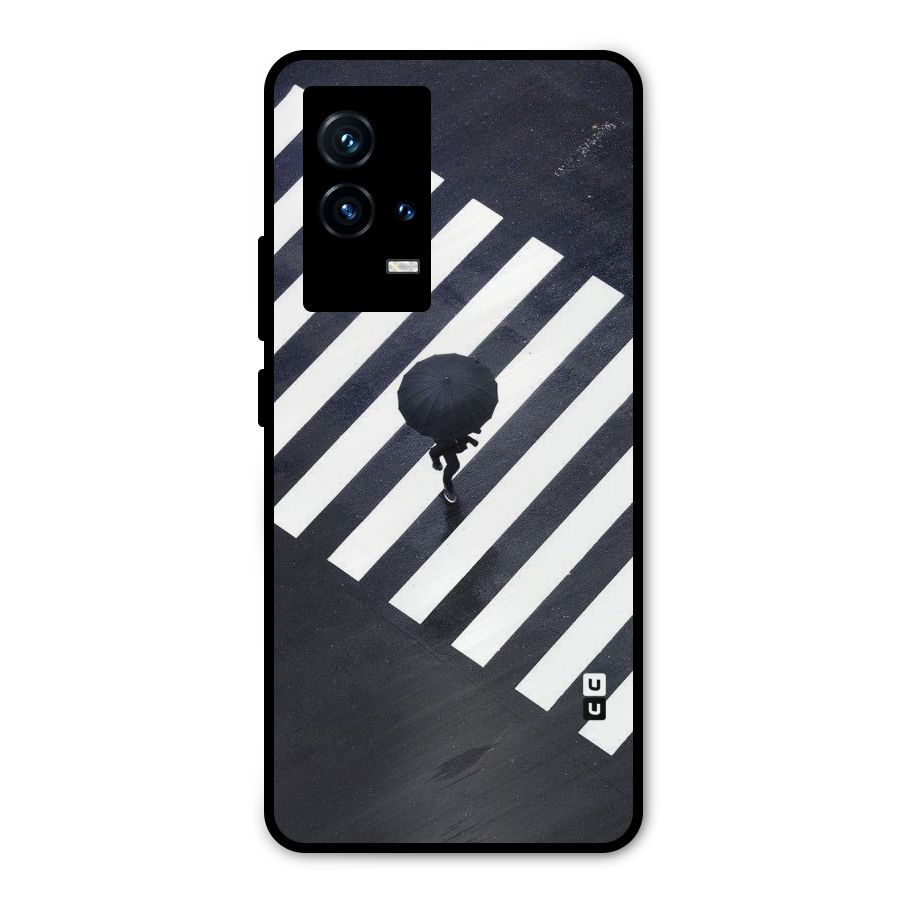 Zebra Walking Metal Back Case for iQOO 9 5G