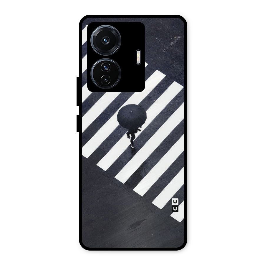 Zebra Walking Metal Back Case for iQOO Z6