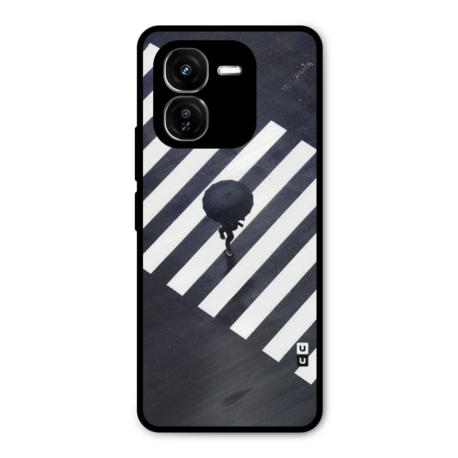 Zebra Walking Metal Back Case for iQOO Z9x