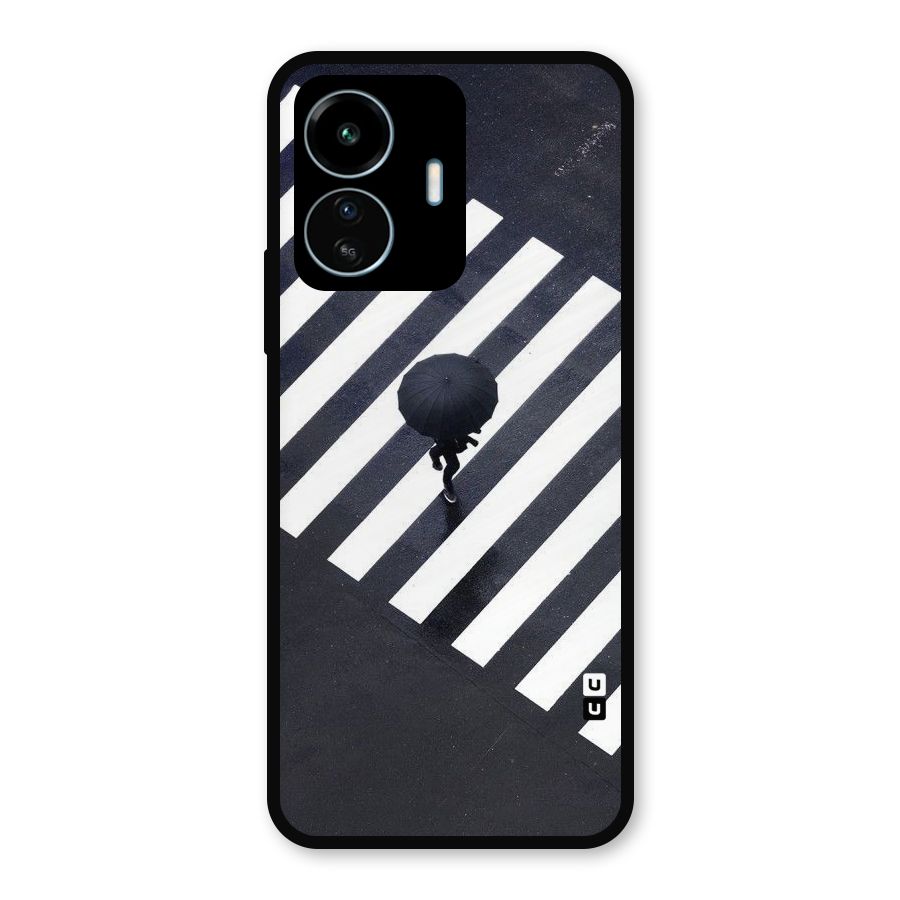 Zebra Walking Metal Back Case for vivo iQOO Z6 Lite 5G