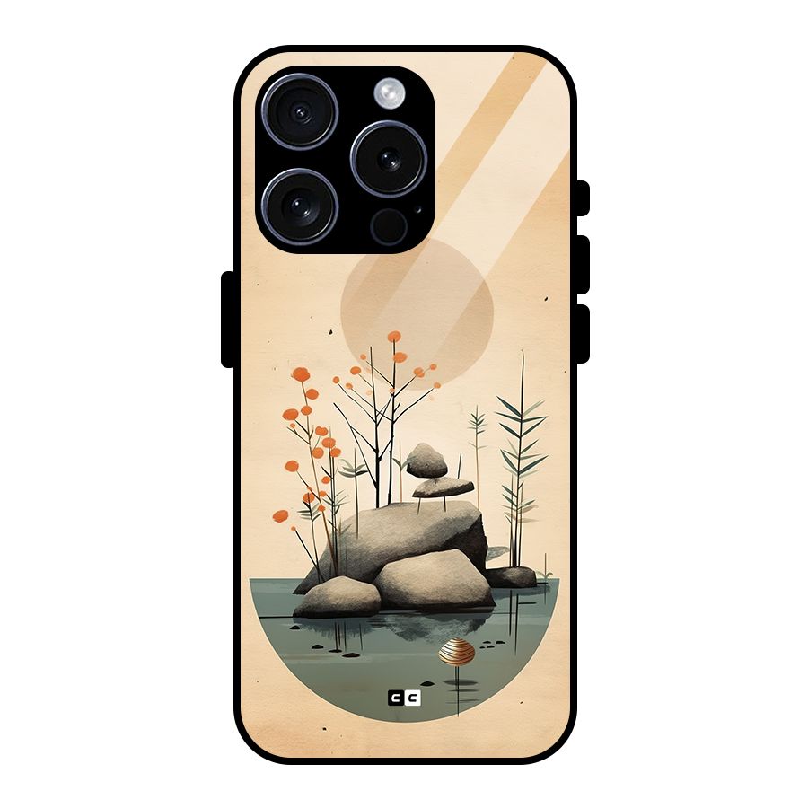 Zen Garden Glass Back Case for iPhone 15 Pro