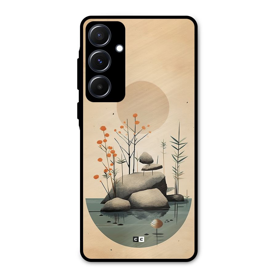 Zen Garden Metal Back Case for Galaxy A55