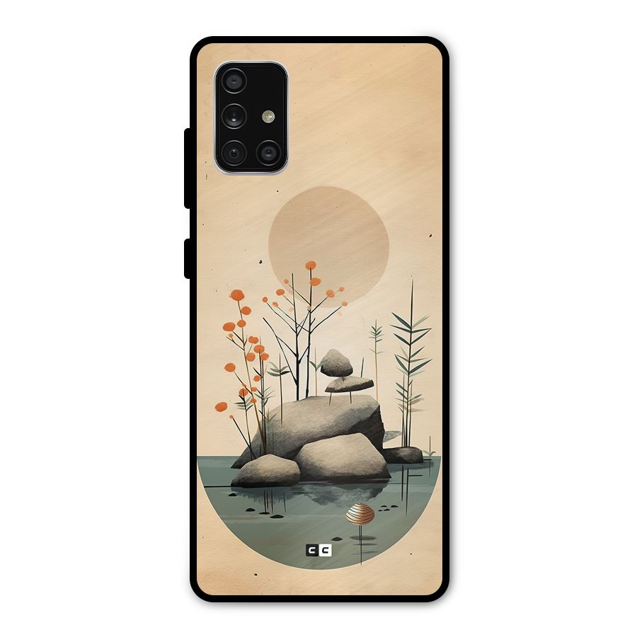 Zen Garden Metal Back Case for Galaxy A71