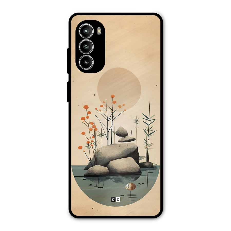Zen Garden Metal Back Case for Moto G82
