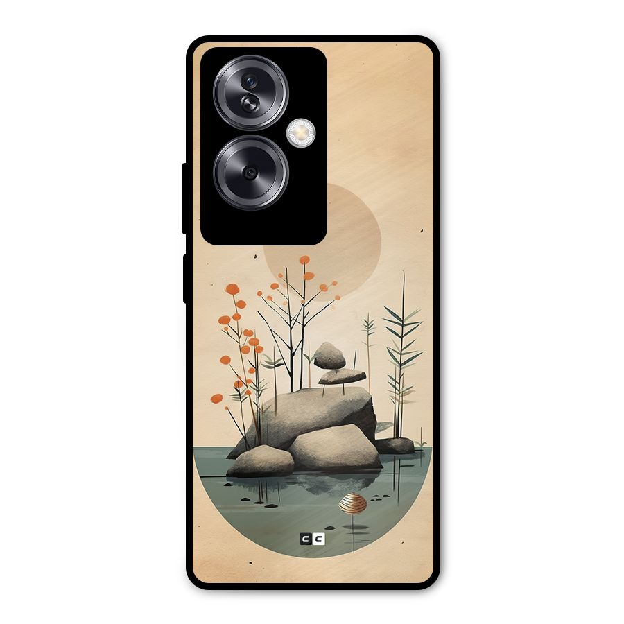 Zen Garden Metal Back Case for Oppo A79 5G