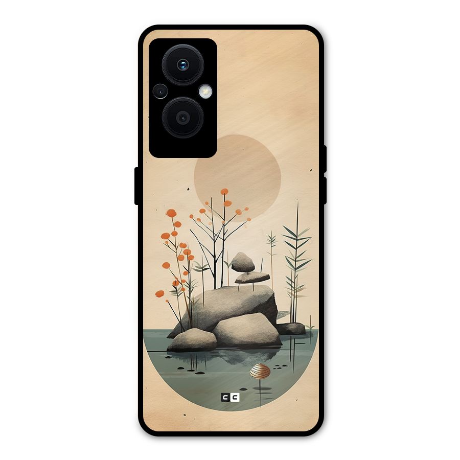 Zen Garden Metal Back Case for Oppo F21s Pro 5G