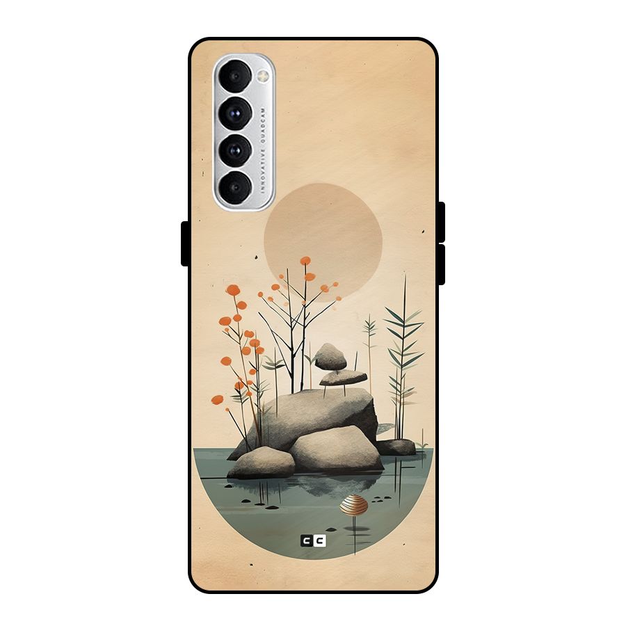 Zen Garden Metal Back Case for Oppo Reno4 Pro