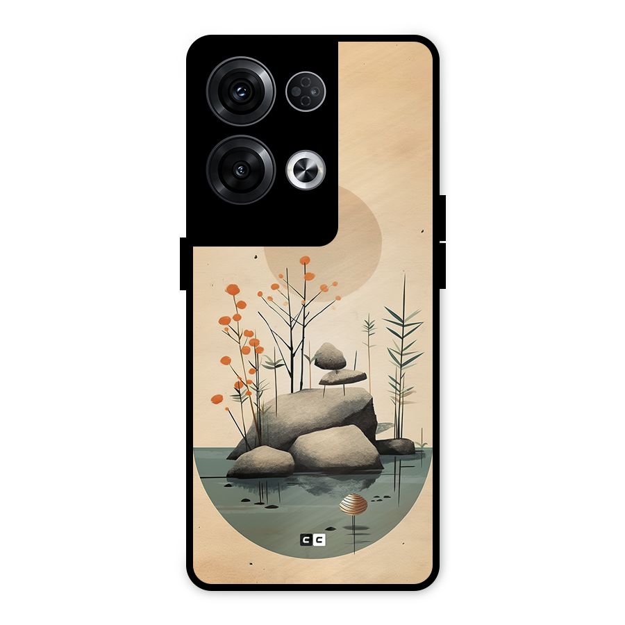 Zen Garden Metal Back Case for Oppo Reno8 Pro 5G