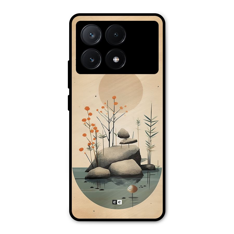 Zen Garden Metal Back Case for Poco X6 Pro