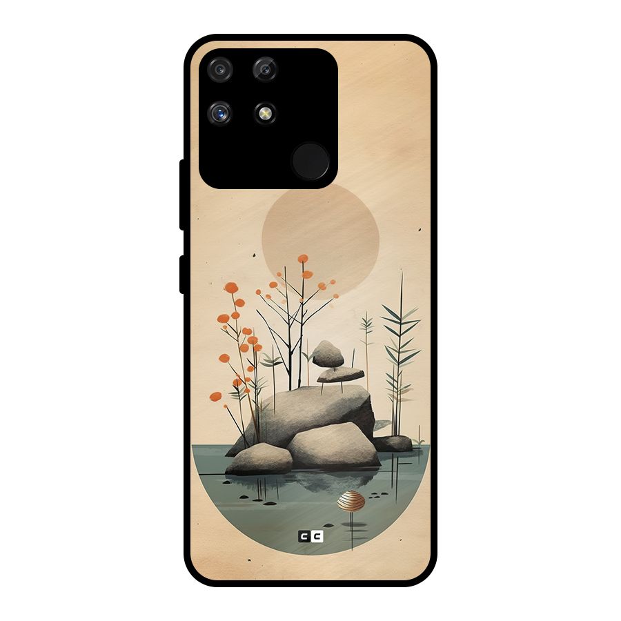Zen Garden Metal Back Case for Realme Narzo 50A