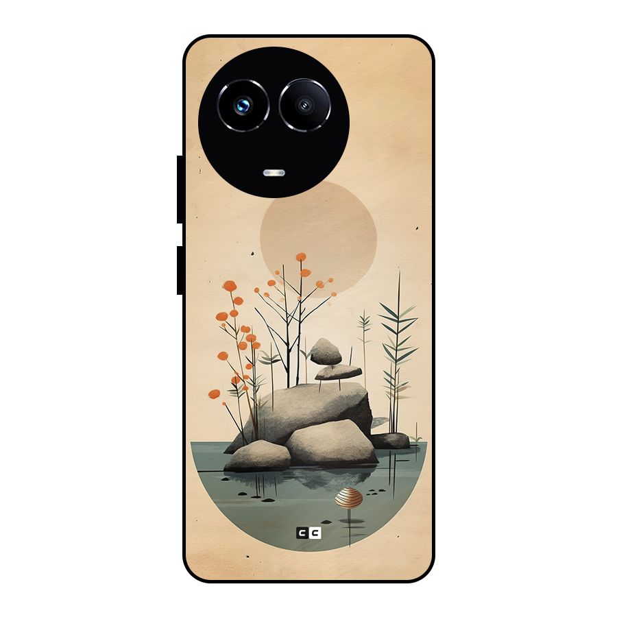 Zen Garden Metal Back Case for Realme Narzo 60X
