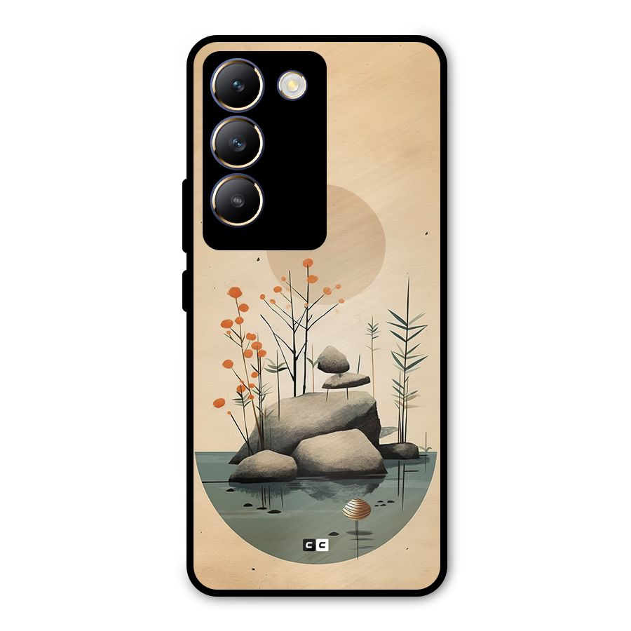 Zen Garden Metal Back Case for Vivo T3 5G