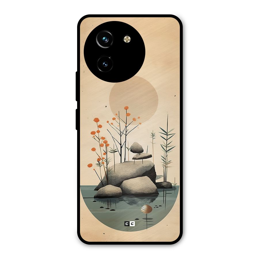 Zen Garden Metal Back Case for Vivo T3x