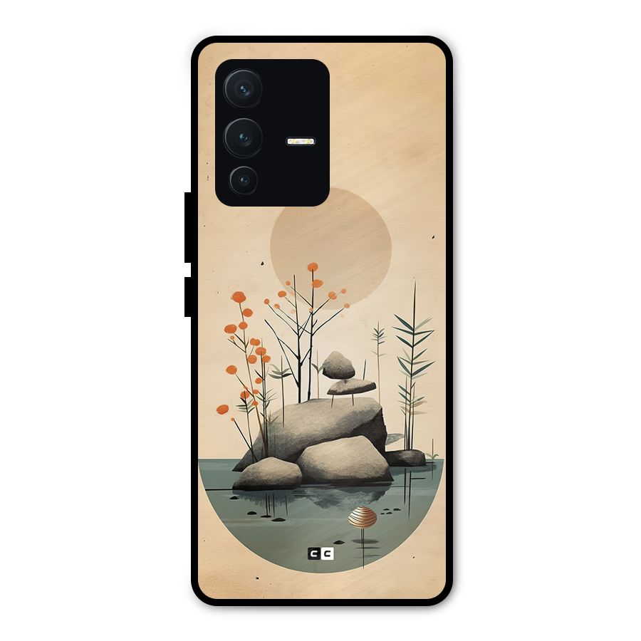 Zen Garden Metal Back Case for Vivo V23 Pro