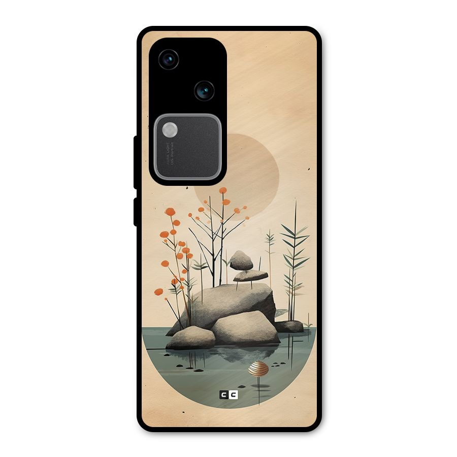 Zen Garden Metal Back Case for Vivo V30