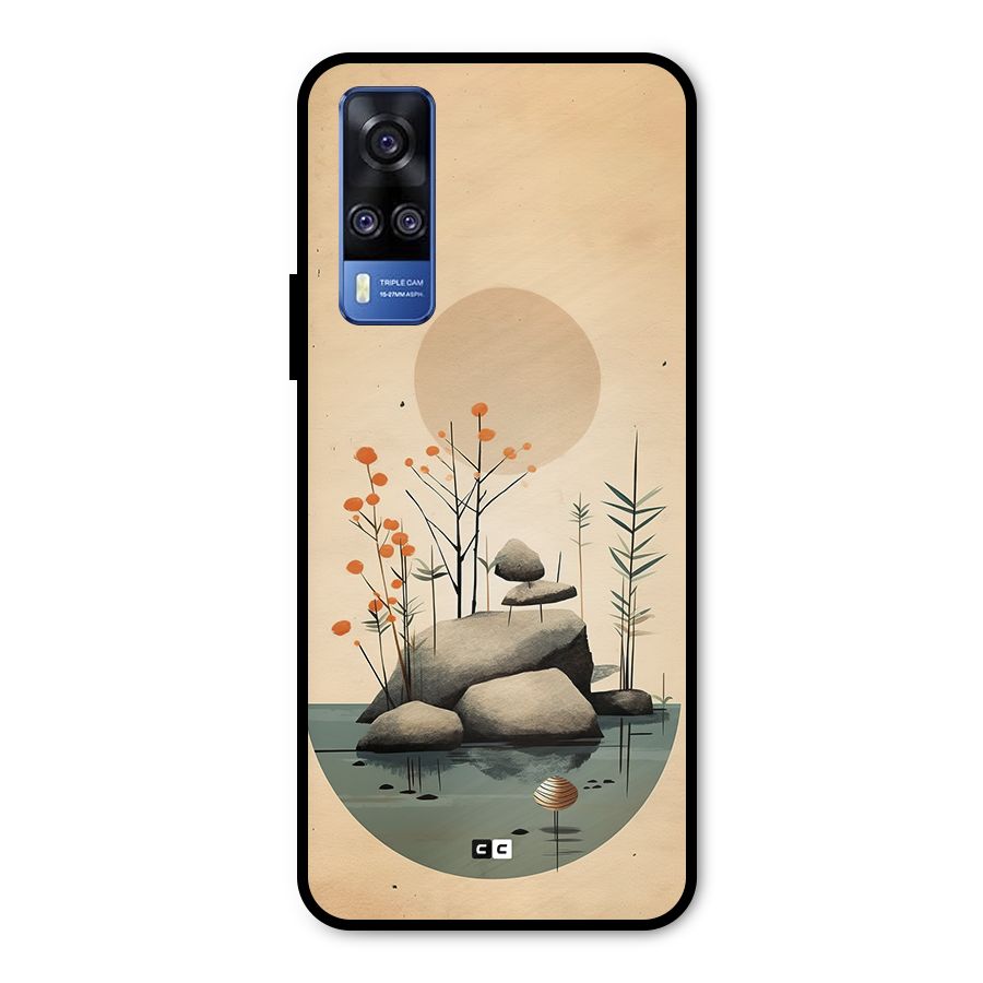 Zen Garden Metal Back Case for Vivo Y31