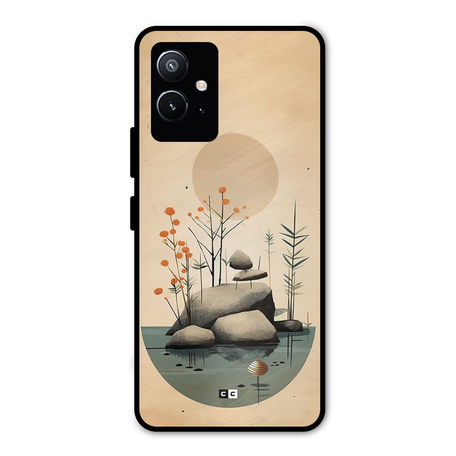Zen Garden Metal Back Case for Vivo Y75 5G
