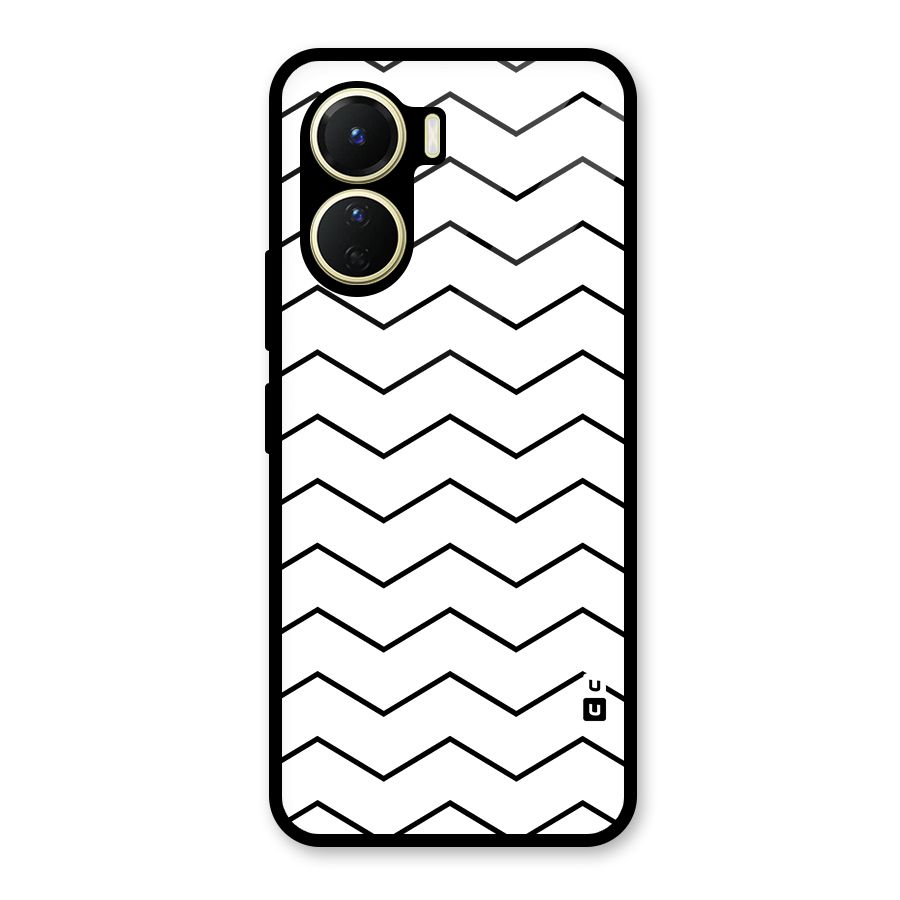 ZigZag Simple Classic Lines Glass Back Case for Vivo Y56