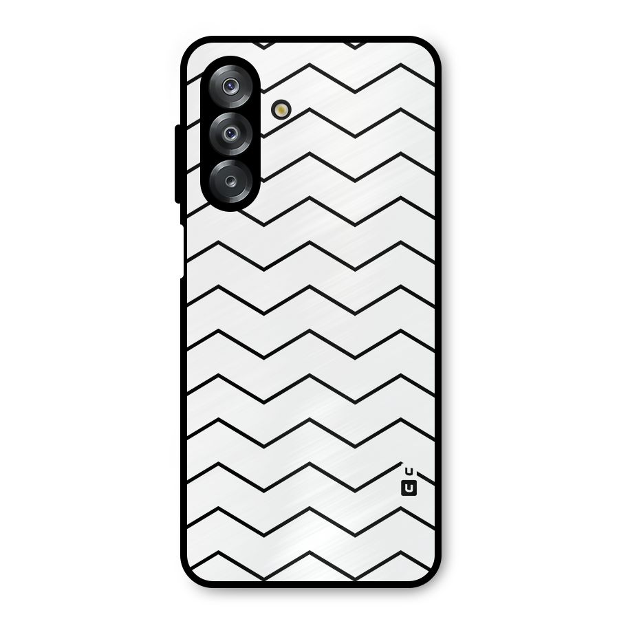 ZigZag Simple Classic Lines Metal Back Case for Galaxy A26