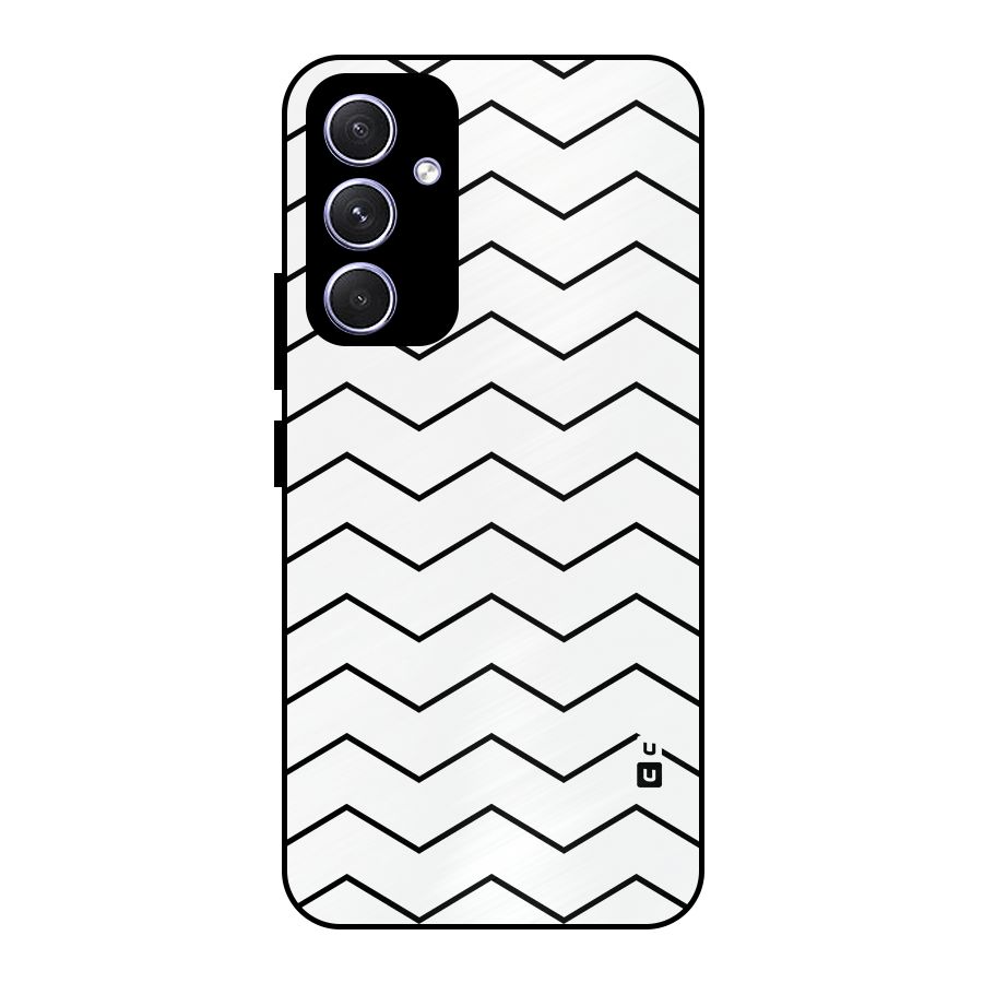 ZigZag Simple Classic Lines Metal Back Case for Galaxy A54