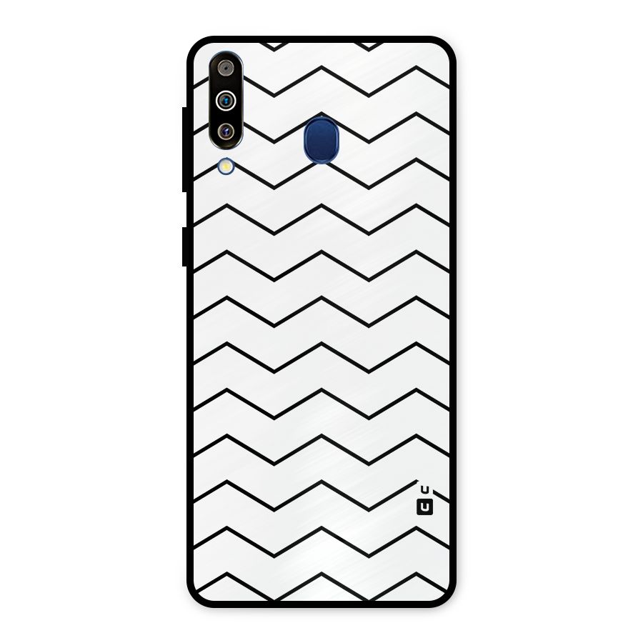 ZigZag Simple Classic Lines Metal Back Case for Galaxy M30