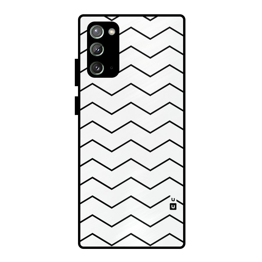 ZigZag Simple Classic Lines Metal Back Case for Galaxy Note 20