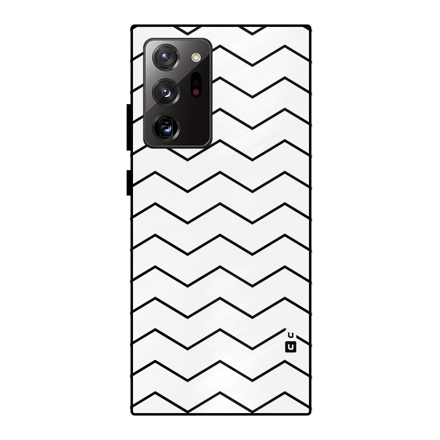 ZigZag Simple Classic Lines Metal Back Case for Galaxy Note 20 Ultra