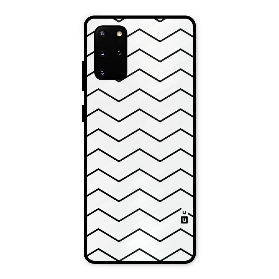 ZigZag Simple Classic Lines Metal Back Case for Galaxy S20 Plus