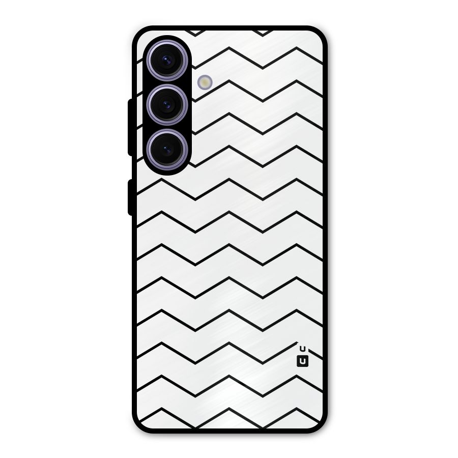 ZigZag Simple Classic Lines Metal Back Case for Galaxy S24