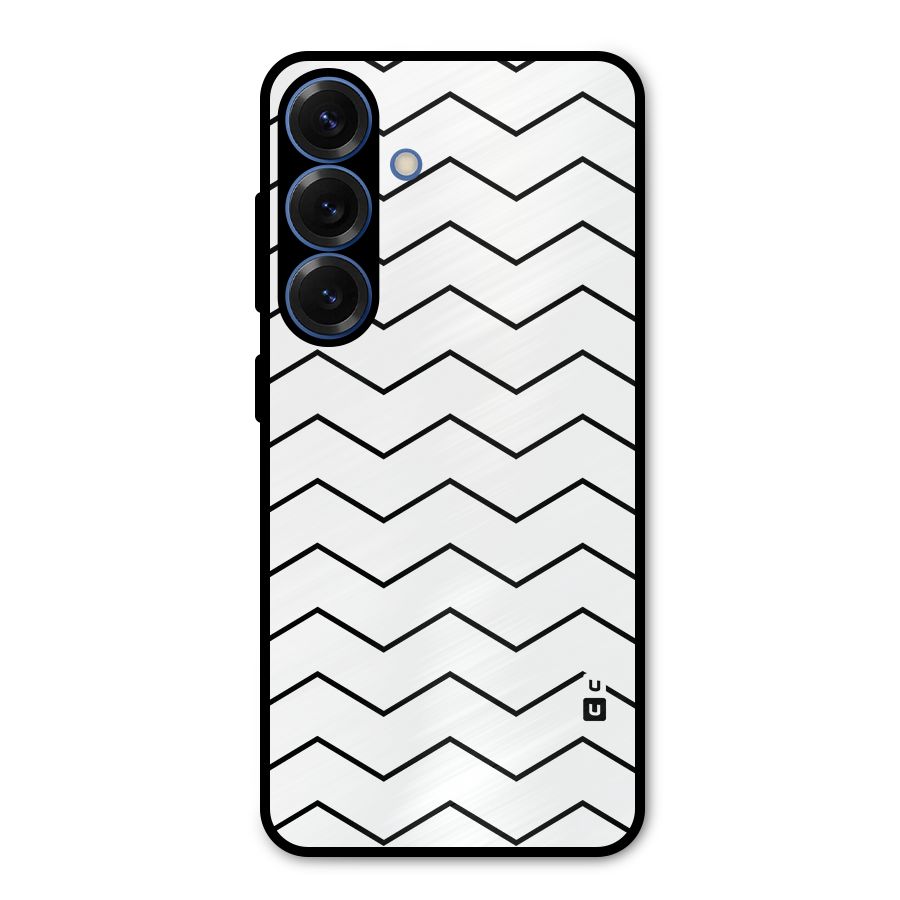 ZigZag Simple Classic Lines Metal Back Case for Galaxy S25