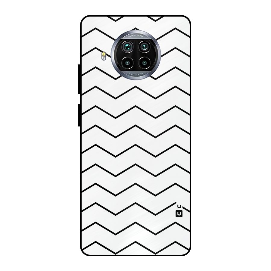 ZigZag Simple Classic Lines Metal Back Case for Mi 10i