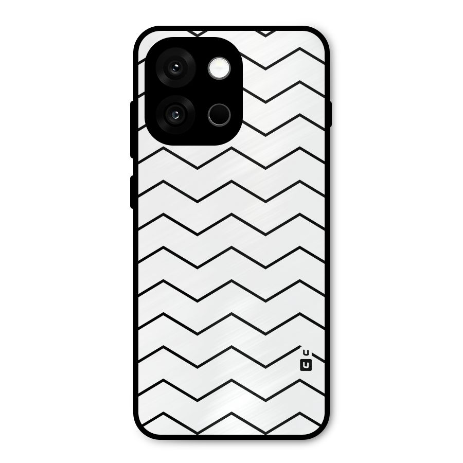 ZigZag Simple Classic Lines Metal Back Case for OnePlus 13s