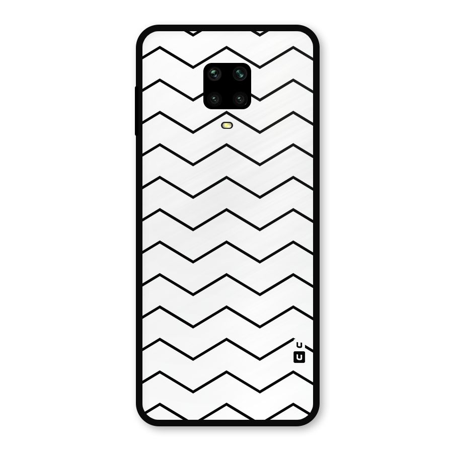 ZigZag Simple Classic Lines Metal Back Case for Poco M2 Pro