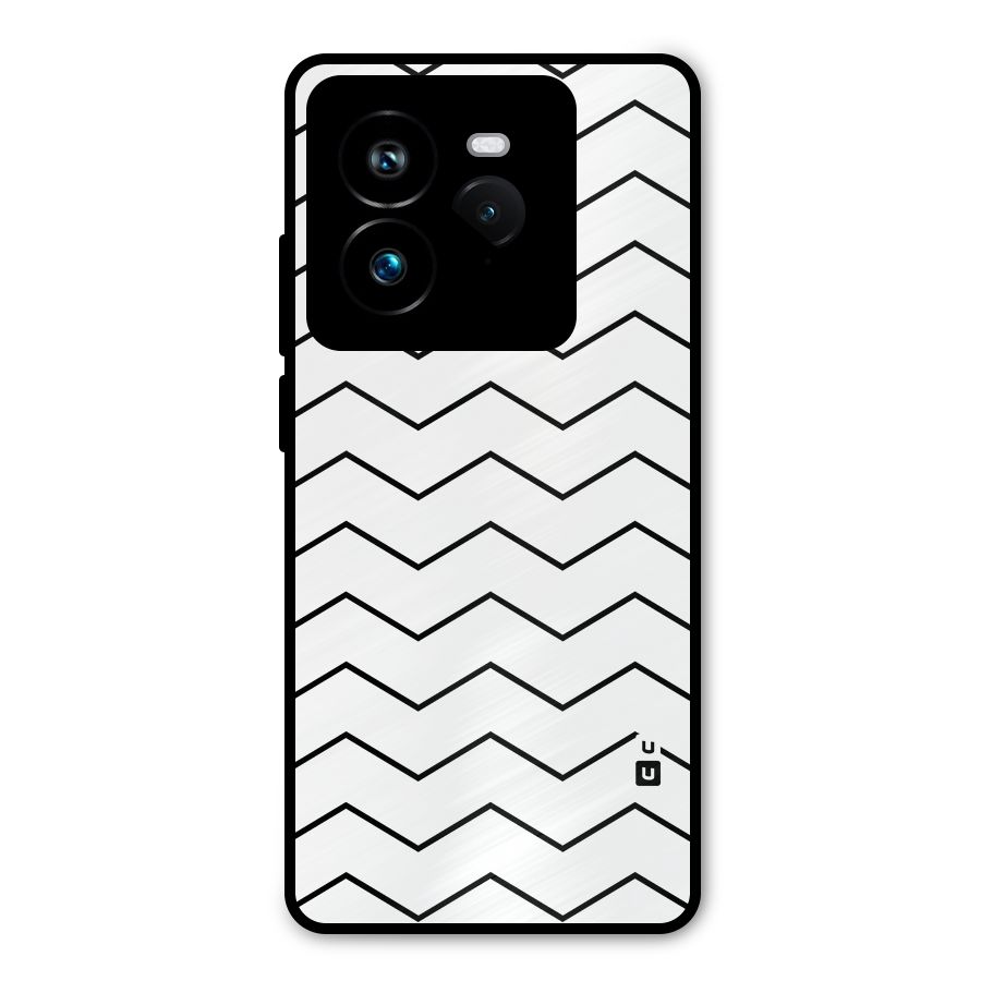 ZigZag Simple Classic Lines Metal Back Case for Realme GT 7 Pro