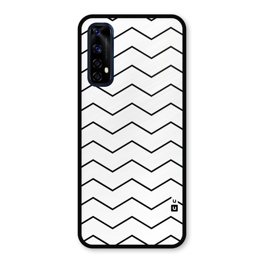 ZigZag Simple Classic Lines Metal Back Case for Realme Narzo 20 Pro
