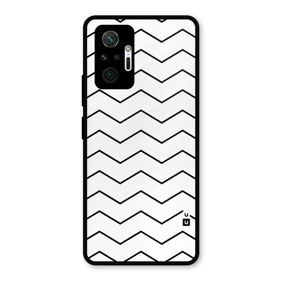 ZigZag Simple Classic Lines Metal Back Case for Redmi Note 10 Pro Max