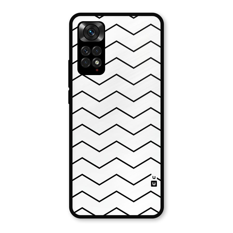 ZigZag Simple Classic Lines Metal Back Case for Redmi Note 11s