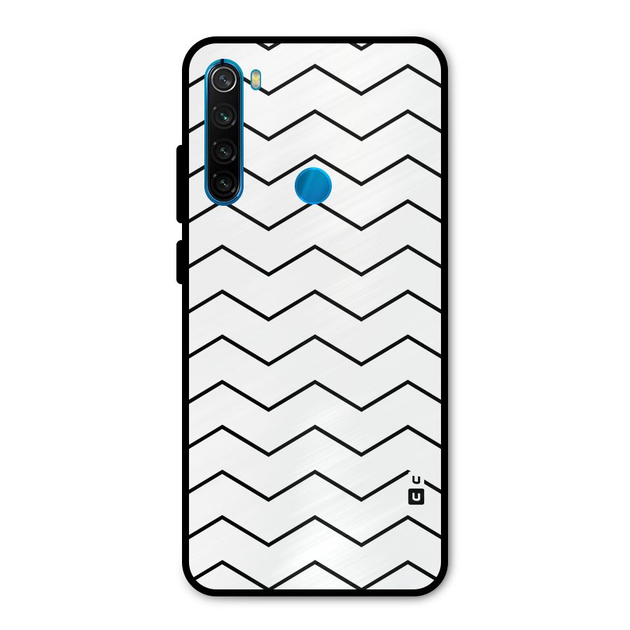 ZigZag Simple Classic Lines Metal Back Case for Redmi Note 8